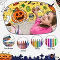 Artlunar Halloween Giant Coloring Poster Witch Ghost Bat Orange 31x72 Inch by Deal US