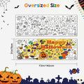 Artlunar Halloween Giant Coloring Poster Witch Ghost Bat Orange 31x72 Inch by Deal US