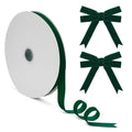 Coowayze Dark Green Velvet Ribbon 1 Inch x 10 Yd Vintage Christmas Crafting by Deal US
