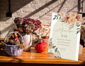 Serach Pumpkin Baby Shower Table Sign Wooden Stand Fall Floral YD21 by Deal US
