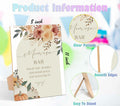 Serach Pumpkin Baby Shower Table Sign Wooden Stand Fall Floral YD21 by Deal US