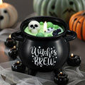 Kederwa Halloween Witch Brew Candle 14oz Black Ceramic Scented by Deal US