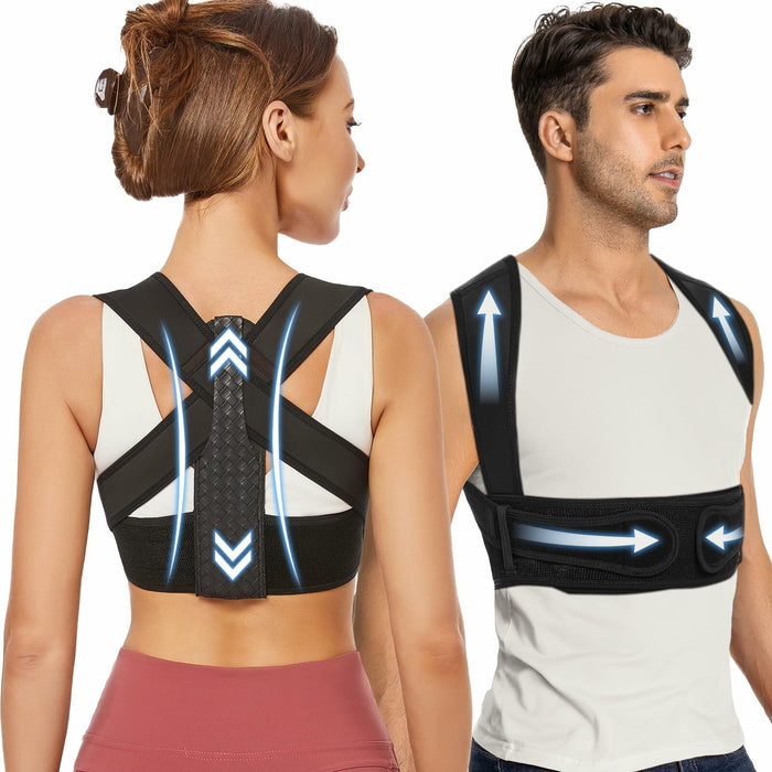 WNIEYO Posture Corrector Back Brace for Men & Women Black X-Large by Deal US