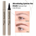 Hegafoo Microblading Brow-Fection Eyebrow Pen Waterproof 0.02oz Honey Tea Brown by Deal US