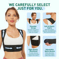 WNIEYO Posture Corrector Back Brace for Men & Women Black X-Large by Deal US