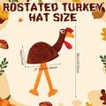 Jamntower 2Pcs Thanksgiving Turkey Hat Adults Dark Brown Adjustable Size 60cm by Deal US