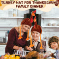Jamntower 2Pcs Thanksgiving Turkey Hat Adults Dark Brown Adjustable Size 60cm by Deal US