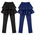 kdoikmu Girls School Uniform Leggings Skirt 2 Pack Black Navy 6-7Y by Deal US