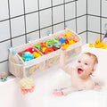 Austion 3 Compartment Horizontal Bath Toy Organizer Large White Mesh by Deal US