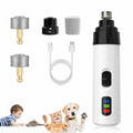 Generic Nail Grinder for Dogs Rechargeable USB LED Light 3 Speeds 1+2 Heads by Deal US