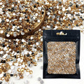 CLRDIVA 5000pcs 3MM Gold Yellow Round Resin Flatback Rhinestones by Deal US