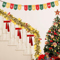 HUZIYAHAN 9FT Christmas Mistletoe Garland with 30 LED Lights Red Berry by Deal US