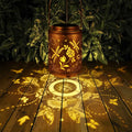 Tepaken 2 Pack Solar Lanterns Outdoor Waterproof Metal Hanging LED Mushroom by Deal US