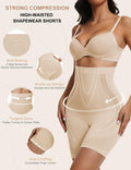 Sarin Mathews Womens High Waisted Tummy Control Shapewear Shorts Black&Nude M-L by Deal US