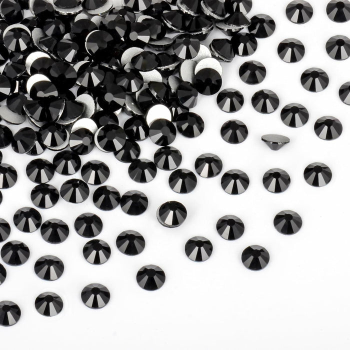 CMBYN Glue Fix Crystal Flatback Rhinestones 6.5mm ss30 288pcs Black by Deal US