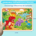 RANSUNN Wooden Animal Dinosaur Jigsaw Puzzles 60 PCs 4 Packs Multicolor by Deal US