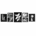 YiTanli Glass Collage Picture Frames 7 Pack Multi Sizes 11x14 8x10 5x7 Black by Deal US
