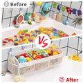 Austion 3 Compartment Horizontal Bath Toy Organizer Large White Mesh by Deal US