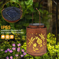 Tepaken 2 Pack Solar Lanterns Outdoor Waterproof Metal Hanging LED Mushroom by Deal US