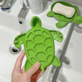 2 Pack Tortoise Soap Dishes Soap Holder with Drain Green Bathroom Kitchen by Deal US