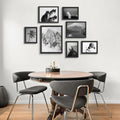 YiTanli Glass Collage Picture Frames 7 Pack Multi Sizes 11x14 8x10 5x7 Black by Deal US