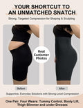 Sarin Mathews Womens High Waisted Tummy Control Shapewear Shorts Black Size XS-S by Deal US