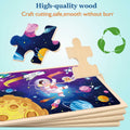 RANSUNN Wooden Animal Dinosaur Jigsaw Puzzles 60 PCs 4 Packs Multicolor by Deal US