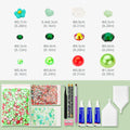 MYYKO 160g Christmas Flatback Rhinestones Half Pearls Mix Size 3-10mm Red Green by Deal US