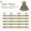 Neutocd Toddler Girls Sleeveless Summer Dress Solid Green Size 5-6 Years by Deal US