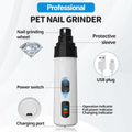 Generic Nail Grinder for Dogs Rechargeable USB LED Light 3 Speeds 1+2 Heads by Deal US