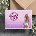 GIFTSFARM Birthday Card for Girls Women Purple Stars Music Theme by Deal US