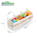 Austion 3 Compartment Horizontal Bath Toy Organizer Large White Mesh by Deal US