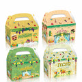 LOONELO Sukkot Party Favor Boxes 12pcs Green Cardstock Gift Bags with Handles by Deal US