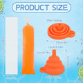FEBSNOW 160 Disposable Ice Lolly Bags Popsicle Mold Clear 4x12 Inch with Funnel by Deal US