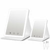 BACK KTCL 2 Pack 2025 Rechargeable Travel Makeup Vanity Mirror 72 LED White