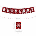 DONCIDAY Merry Christmas Banner Glitter Holiday Party Decorations RED by Deal US