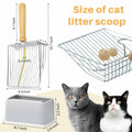 Thirdream Stainless Steel Cat Litter Scoop with Wood Grip Heavy Duty by Deal US