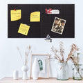 YUSALCEF 12 Pcs Large 11.8" Felt Bulletin Board Tiles Black with 60 Push Pins by Deal US