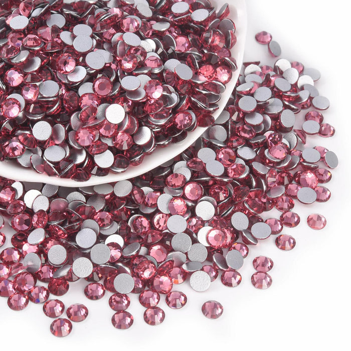 Blinginbox Glass Flatback Rhinestones Crystal Round Gems Rose SS20 1440pcs by Deal US
