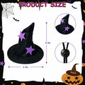 Pextian Halloween Cat Witch Costume Adjustable Black Purple Cloak Hat Size M/L by Deal US