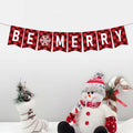 DONCIDAY Merry Christmas Banner Glitter Holiday Party Decorations RED by Deal US