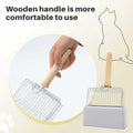 Thirdream Stainless Steel Cat Litter Scoop with Wood Grip Heavy Duty by Deal US