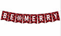 DONCIDAY Merry Christmas Banner Glitter Holiday Party Decorations RED by Deal US