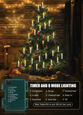Minetom 50LED Battery Operated Christmas Tree Candles Warm White 48FT 8 Modes by Deal US