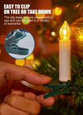Minetom 50LED Battery Operated Christmas Tree Candles Warm White 48FT 8 Modes by Deal US