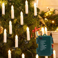 Minetom 50LED Battery Operated Christmas Tree Candles Warm White 48FT 8 Modes by Deal US