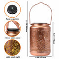 MEWOOCUE Solar Waterproof Hummingbird Lantern Outdoor Garden Decor 12x18 Rose by Deal US