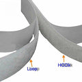 BQS 1" Self Adhesive Hook and Loop Tape 16ft Black Sticky Back Fastener by Deal US