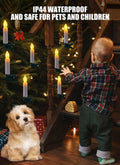 Minetom 50LED Battery Operated Christmas Tree Candles Warm White 48FT 8 Modes by Deal US