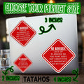 TATAHOS 3Pcs Lack of Planning Emergency Stickers Waterproof Vinyl 3" Multi by Deal US